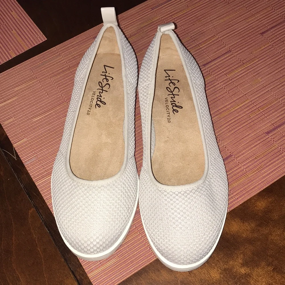 Life Stride Velocity 2.0 Ziggy Slip On Casual Size 6W Breathable Mesh Shoes